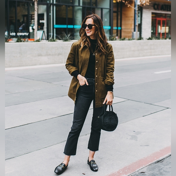 Sezane Will jacket in Khaki, Small - Picture 7 of 11